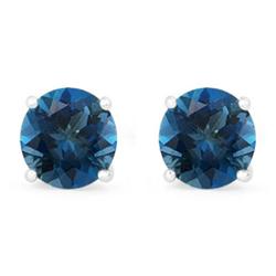 Genuine 2.82 ctw SapphireStud Earring 14kt Yellow or White Gold 0.92g