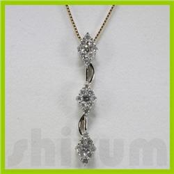 Genuine 0.67ctw Diamond Necklace 14k Gold 1.62g
