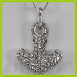 Genuine 0.58ctw Diamond Necklace 14k Gold 2.52g