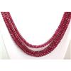 Image 3 : Natural Ruby Necklace 3 Rows Round Cut 359.05 total ctw L-3
