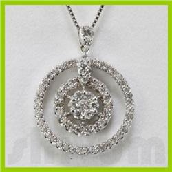 Genuine 0.72ctw Diamond Necklace 18k Gold 2.45g