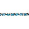 Image 2 : Genuine Blue Topaz 11.45Ctw Bracelet 10K