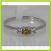 Image 1 : Genuine 0.26 ctw Diamond Ring 14K White Gold