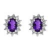 Image 1 : Genuine 2.08 ctwAmethyst Earring 14kt Yellow or White Gold 2.1g