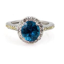 Genuine 2.6 Ctw Topaz Ring 14Kt White Or Yellow  Gold