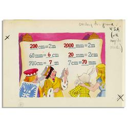 Original ''Holt Filmstrips'' Watercolor