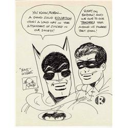 Bob Kane Sketch Signed