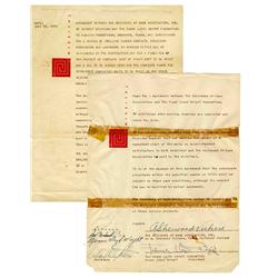 Frank Lloyd Wright Contract Signed