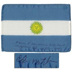 Apollo 14 Flown Argentine Flag