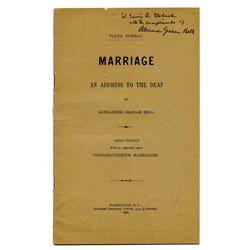 Alexander Graham Bell Book Signed