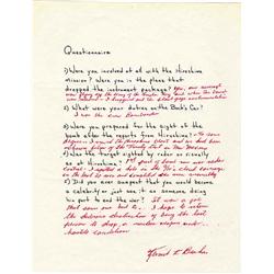 Kermit Beahan Questionnaire