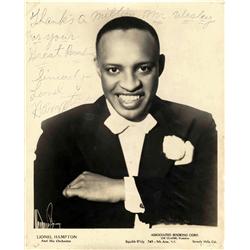 Lionel Hampton Signed Photo