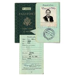 Ray Bolger Signed Passport 1951