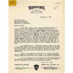 Irene Ryan Contract Signed