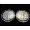 Image 1 : 1945-S & 46 WALKING LIBERTY HALF DOLLARS