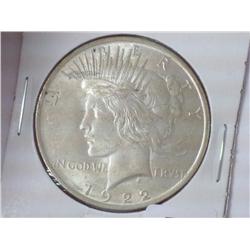 1922 PEACE SILVER DOLLAR