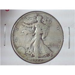 1927-S WALKING LIBERTY HALF DOLLAR (FINE)