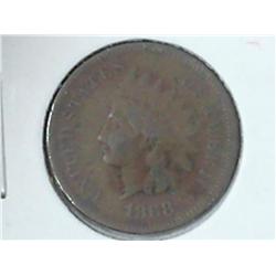1868 INDIAN HEAD CENT (VERY FINE)
