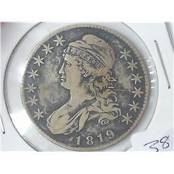1819 BUST HALF DOLLAR (VERY FINE)