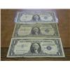 Image 1 : 3 ASSORTED 1957 $1 SILVER CERTIFICATES