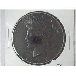 1925-S PEACE SILVER DOLLAR TONED