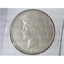 1922-D PEACE SILVER DOLLAR