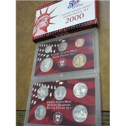 2000 US SILVER PROOF SET