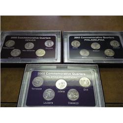 3 STATE QUARTER SETS (UNC)