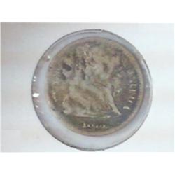 1873 SEATED LIBERTY HALF DIME