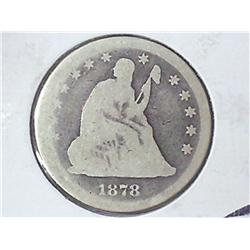1878 SEATED LIBERTY QUARTER