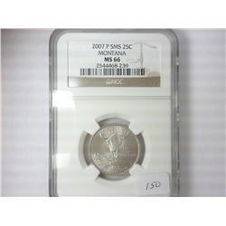 2007-P SMS MONTANA QUARTER NGC MS66