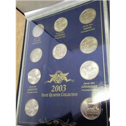 2003-P/D WASHINGTON QUARTER SET (UNC) (AS SHOWN)