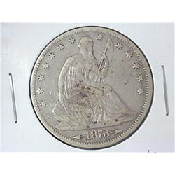 1873 SEATED LIBERTY HALF DOLLAR (VERY GOOD)