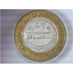 PEPPERMILL CASINO $10 SILVER TOKEN (UNC)