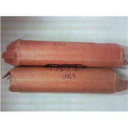 ROLLS OF 1963-D 48 COINS & 69-S LINCOLN CENTS UNC