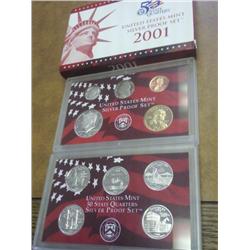 2001 US SILVER PROOF SET