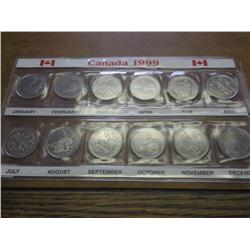 1999 CANADA QUARTER OF THE MONTH SET (UNC)