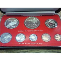 1976 PAPUA NEW GUINEA PROOF SET 8 COINS