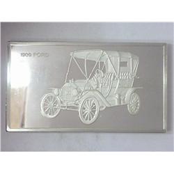 1909 FORD STERLING SILVER INGOT 1000 GRAINS