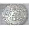 Image 1 : 2000 AUSTRALIA $1 DRAGON  1 TROY OZ  .999 SILVER