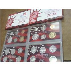 2004 & 05 US SILVER PROOF SET 2 SETS