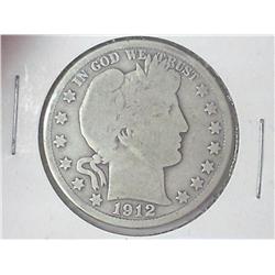 1912-S BARBER HALF DOLLAR
