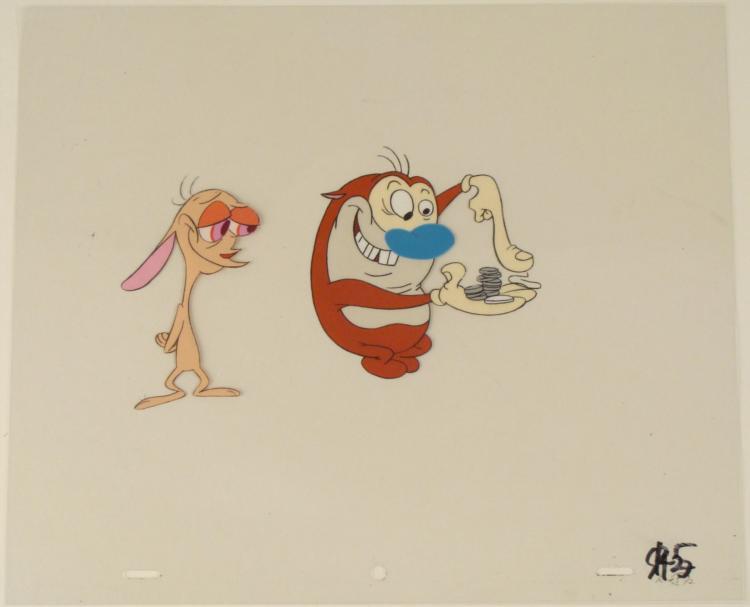 Crooked Teeth Animation Art Ren And Stimpy Original Cel
