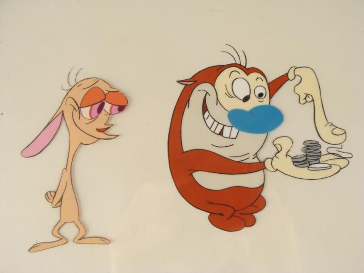 Crooked Teeth Animation Art Ren And Stimpy Original Cel