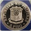 Image 2 : 1981 Philippines Proof 5 Piso Coin