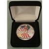 Image 1 : 2001 American Silver Eagle Dollar Colorized w/ Case