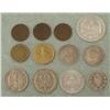 Image 2 : Lot 12 Early German Coins 5 Silver Pfennig, Mark 1873-