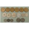 Image 2 : 17 Coins from Denmark 1949-1971 1-25 Ore, Krone