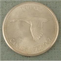1967 Canada Dollar, Flying Goose -High Grade