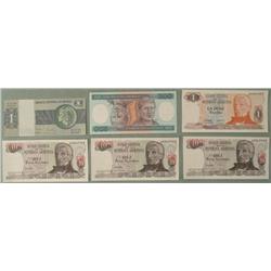 6 Pcs South American Paper Money- Argentina & Brasil